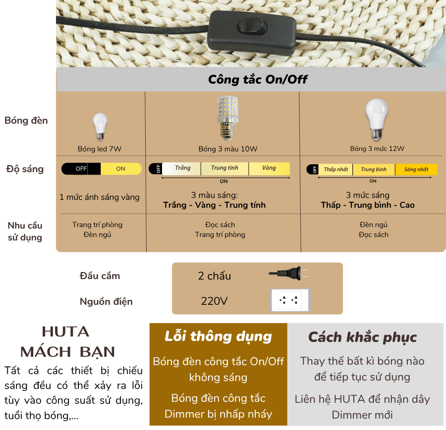 2. Thông số kĩ thuật đèn cây đứng mã KT04