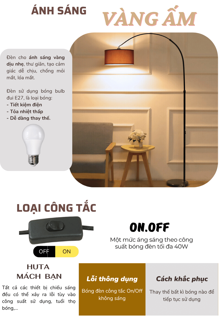 2. Thông số kĩ thuật đèn cây đứng mã KC01