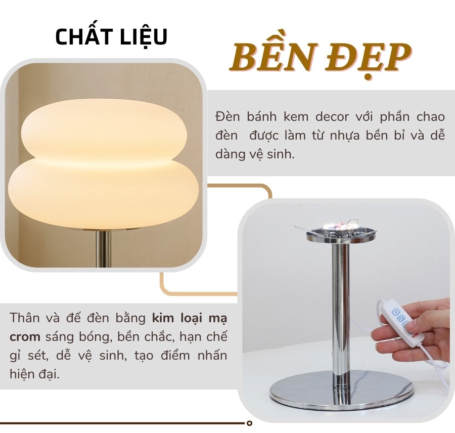1. Đèn bàn trang trí mã BREAD có gì nổi bật?