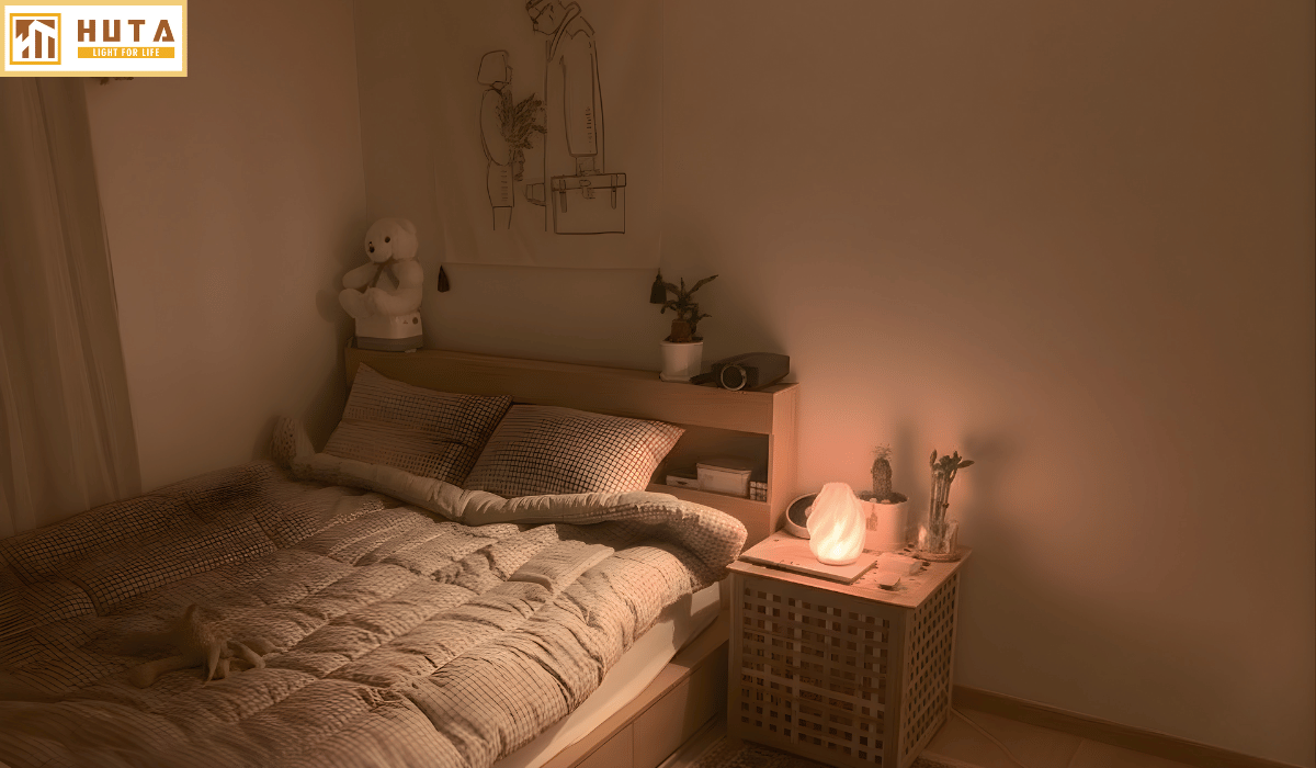 Đèn Decor In 3D HUTA Light For Life SÓNG Trang Trí Bàn Làm Việc, Góc Nhỏ Phòng Ngủ