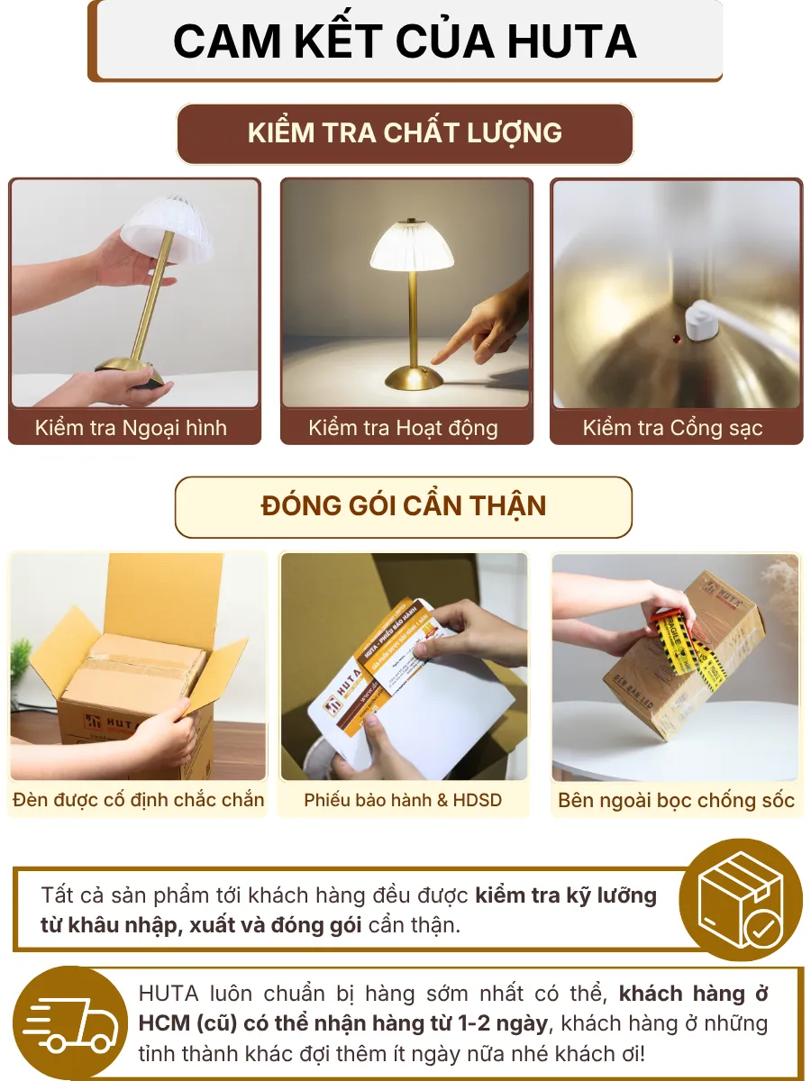 7. CHÍNH SÁCH BẢO HÀNH VÀ CAM KẾT CỦA HUTA