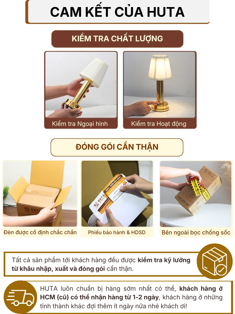 7. CHÍNH SÁCH BẢO HÀNH VÀ CAM KẾT CỦA HUTA