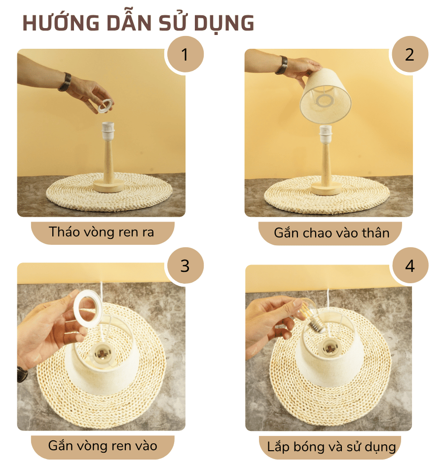 3. Đèn ngủ để bàn mã G4 sử dụng như thế nào?