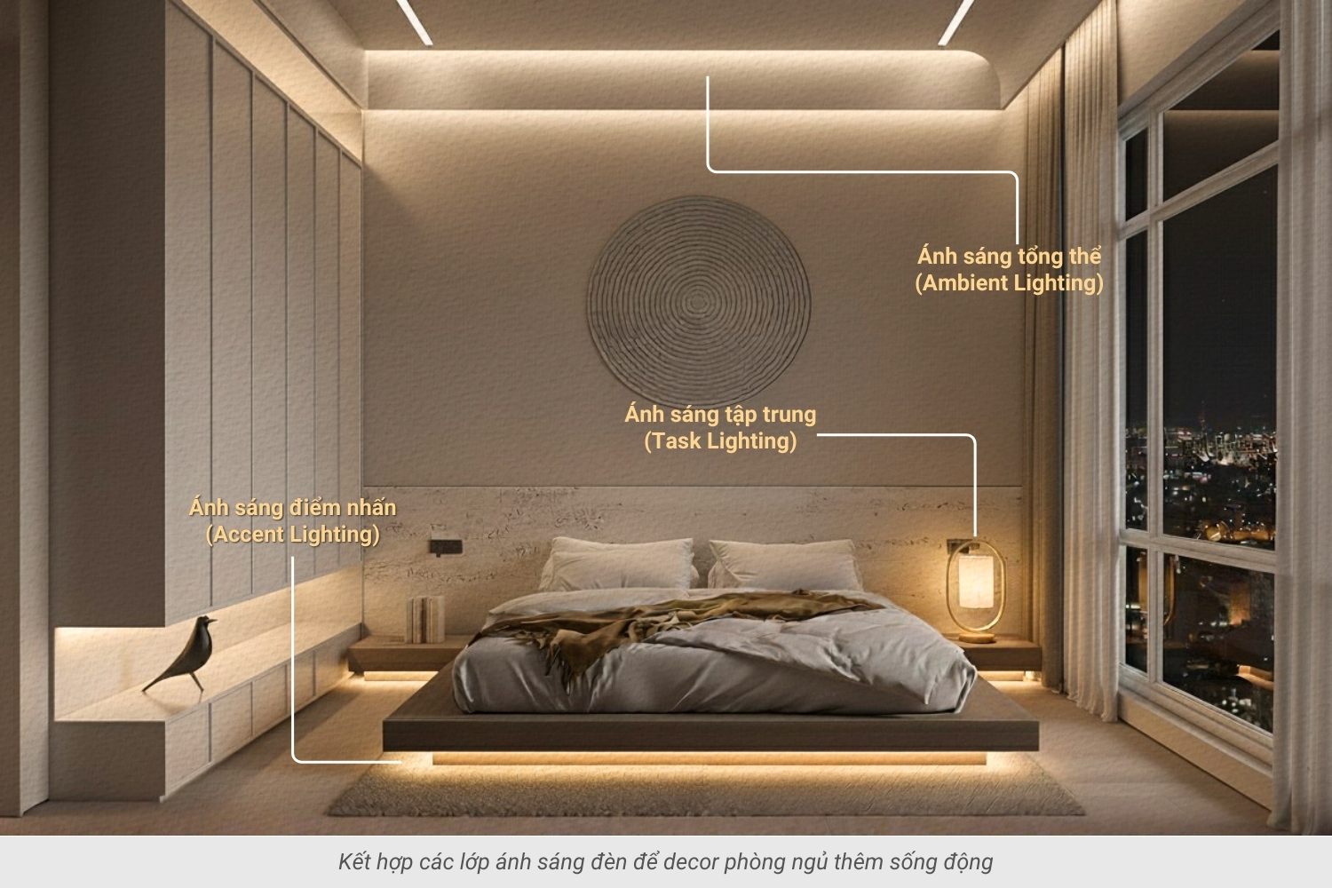 4. Lưu ý quan trọng khi chọn đèn ngủ phòng ngủ tối giản