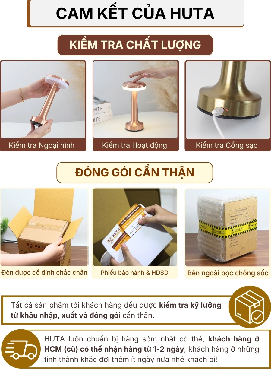 7. CHÍNH SÁCH BẢO HÀNH VÀ CAM KẾT CỦA HUTA