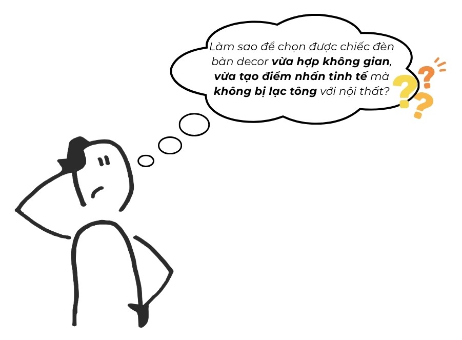 1. VIỆC CHỌN ĐÈN BÀN DECOR CÓ KHIẾN BẠN THẤY BỐI RỐI?