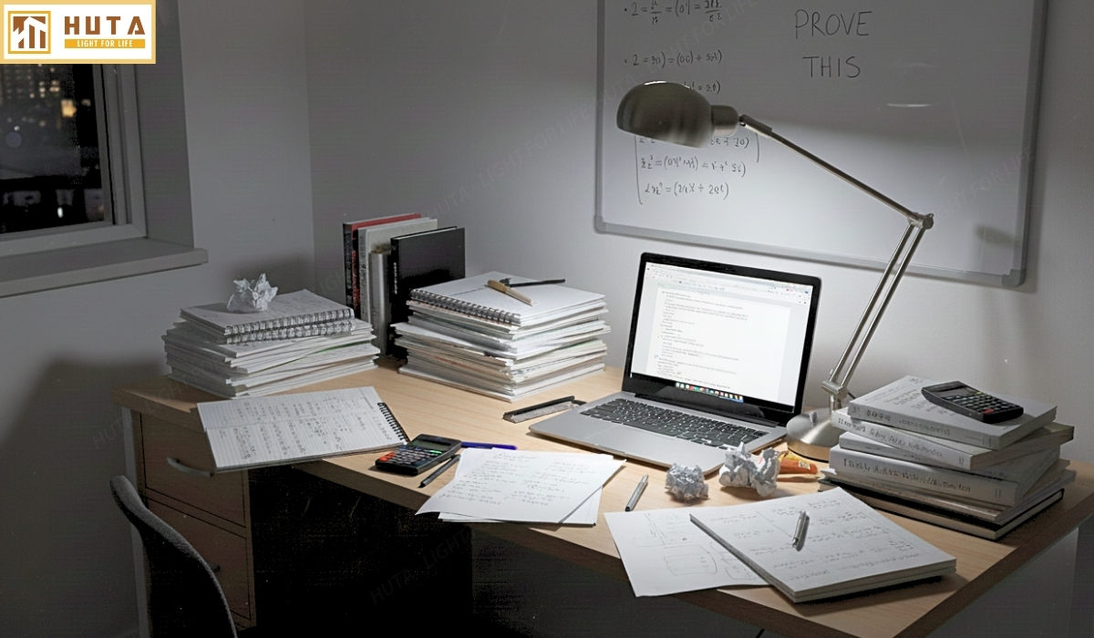 Đèn Bàn Học HUTA Light For Life LVK3 Bóng Led 3 Màu Sáng, Bảo Hành 24 Tháng