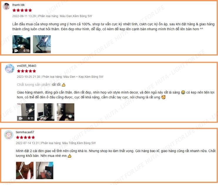 4. Đèn bàn học HUTA được ưa chuộng như thế nào?