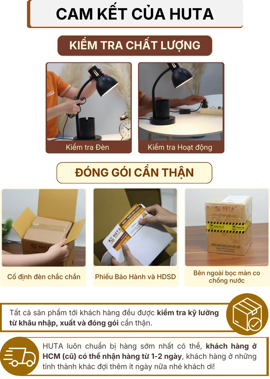 7. CHÍNH SÁCH BẢO HÀNH VÀ CAM KẾT CỦA HUTA