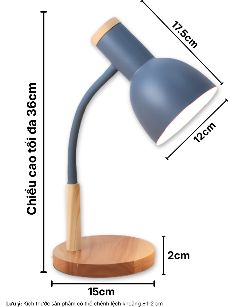 3. THÔNG SỐ KỸ THUẬT ĐÈN BÀN HỌC LVG2