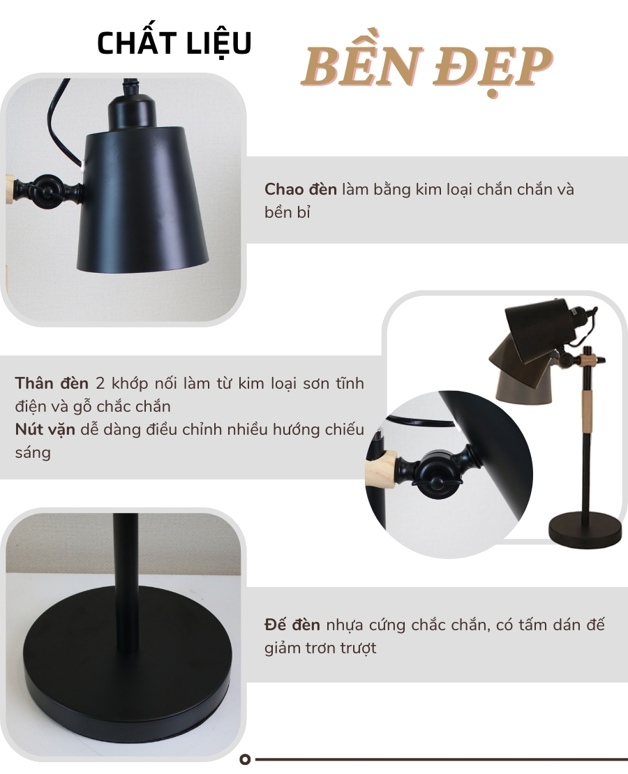 1. Đèn bàn học mã LVK1 có gì nổi bật?