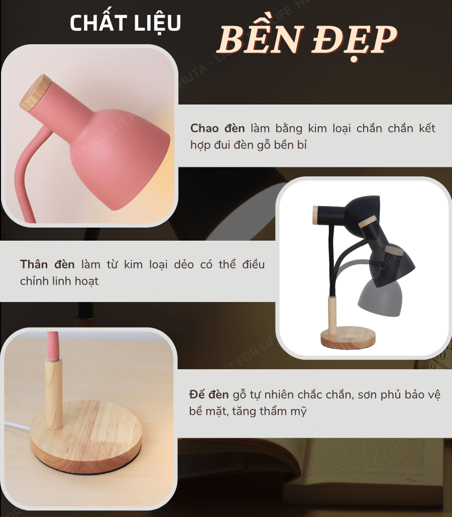 1. Đèn bàn làm việc mã LVG02 có gì nổi bật?