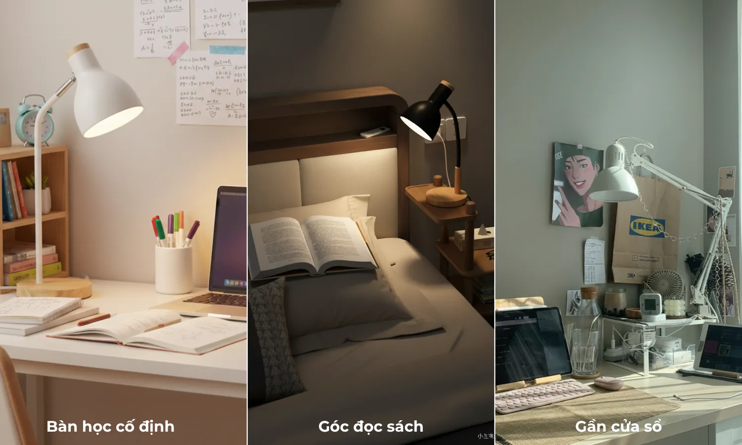 3.2. Chọn theo vị trí đặt đèn