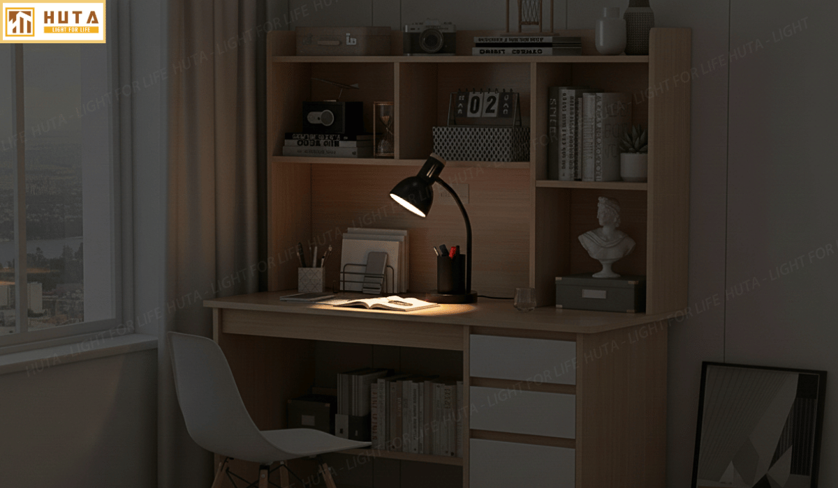 Đèn Bàn Học HUTA Light For Life LVK02 Đèn Bàn Học, Bóng Led 3 Màu Sáng, Bảo Hành 24 Tháng