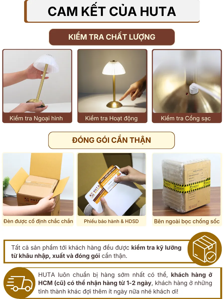 7. CHÍNH SÁCH BẢO HÀNH VÀ CAM KẾT CỦA HUTA