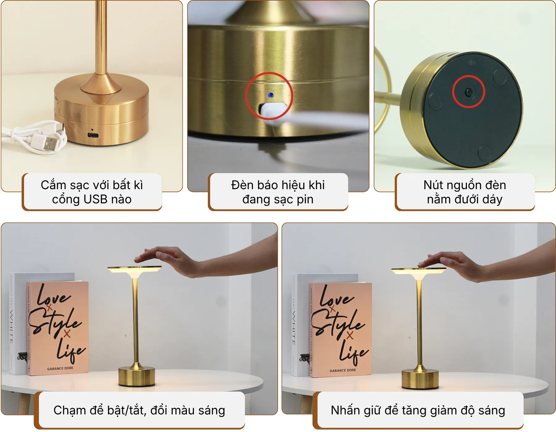 5. HƯỚNG DẪN SỬ DỤNG ĐÈN BÀN TRANG TRÍ AL3