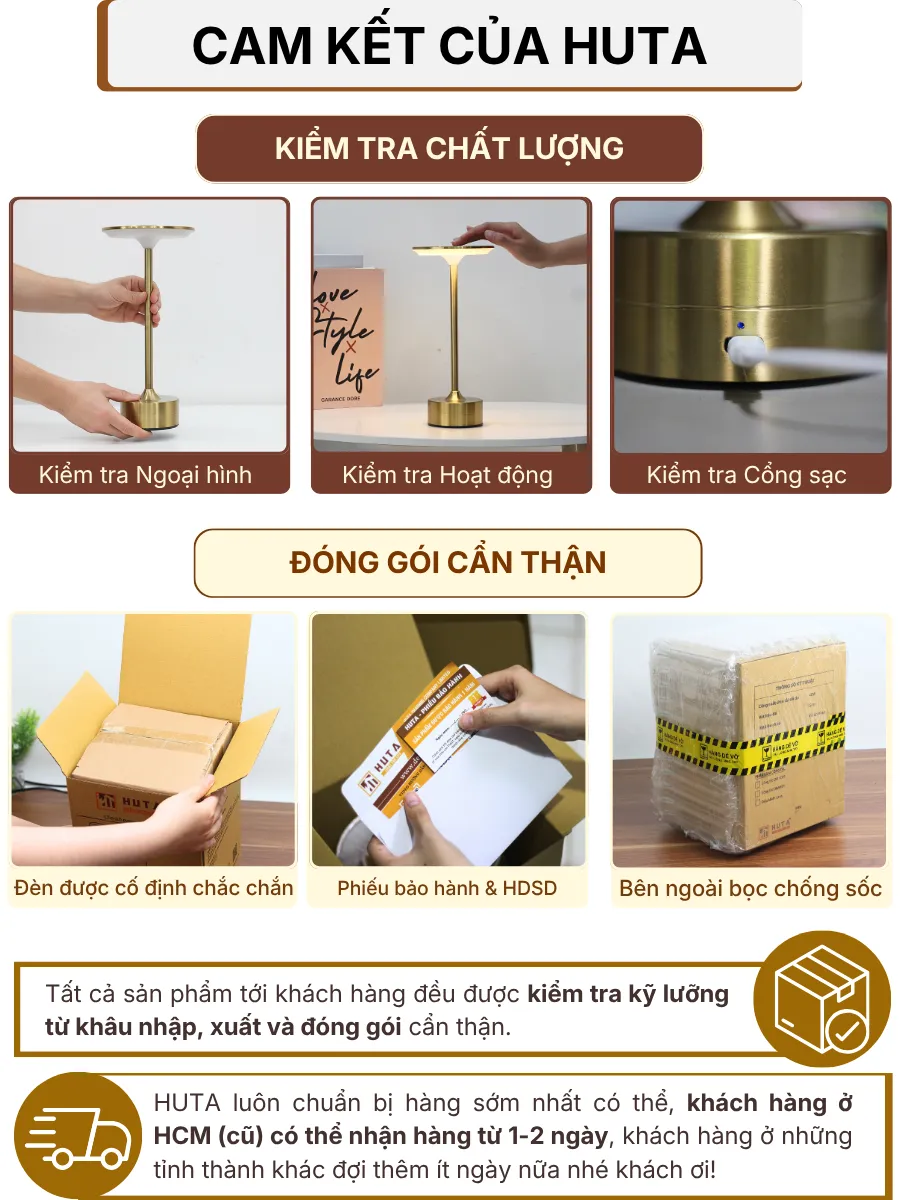 7. CHÍNH SÁCH BẢO HÀNH VÀ CAM KẾT CỦA HUTA