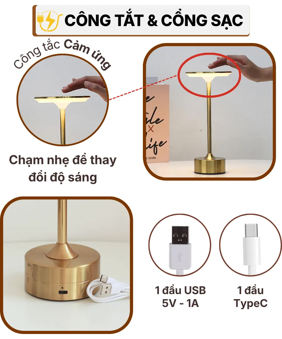 THÔNG SỐ KỸ THUẬT ĐÈN BÀN TRANG TRÍ AL3