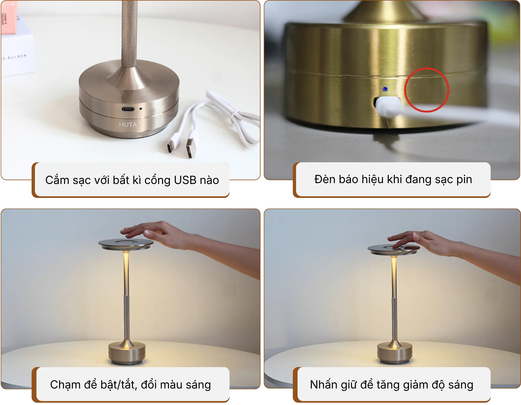 5. HƯỚNG DẪN SỬ DỤNG ĐÈN BÀN TRANG TRÍ AL4