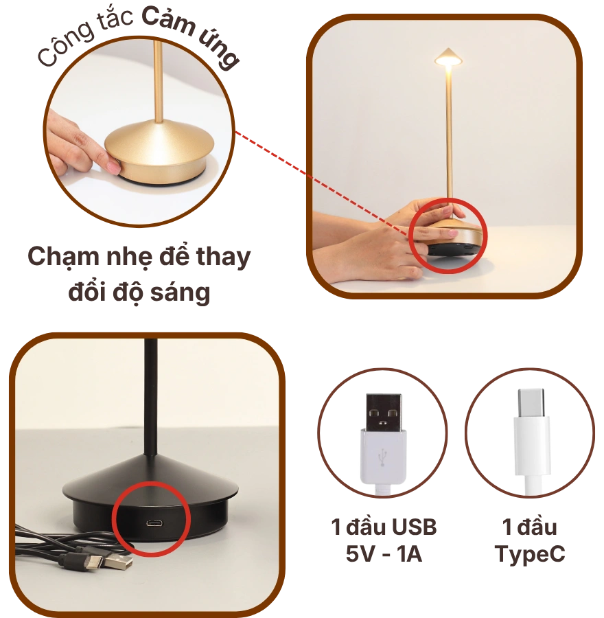 3. THÔNG SỐ KỸ THUẬT ĐÈN BÀN TRANG TRÍ TAMGIAC