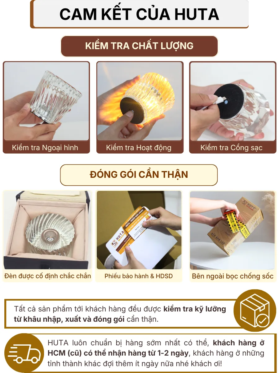 7. CHÍNH SÁCH BẢO HÀNH VÀ CAM KẾT CỦA HUTA