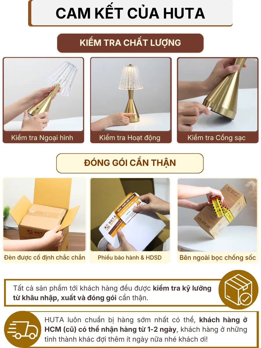 7. CHÍNH SÁCH BẢO HÀNH VÀ CAM KẾT CỦA HUTA