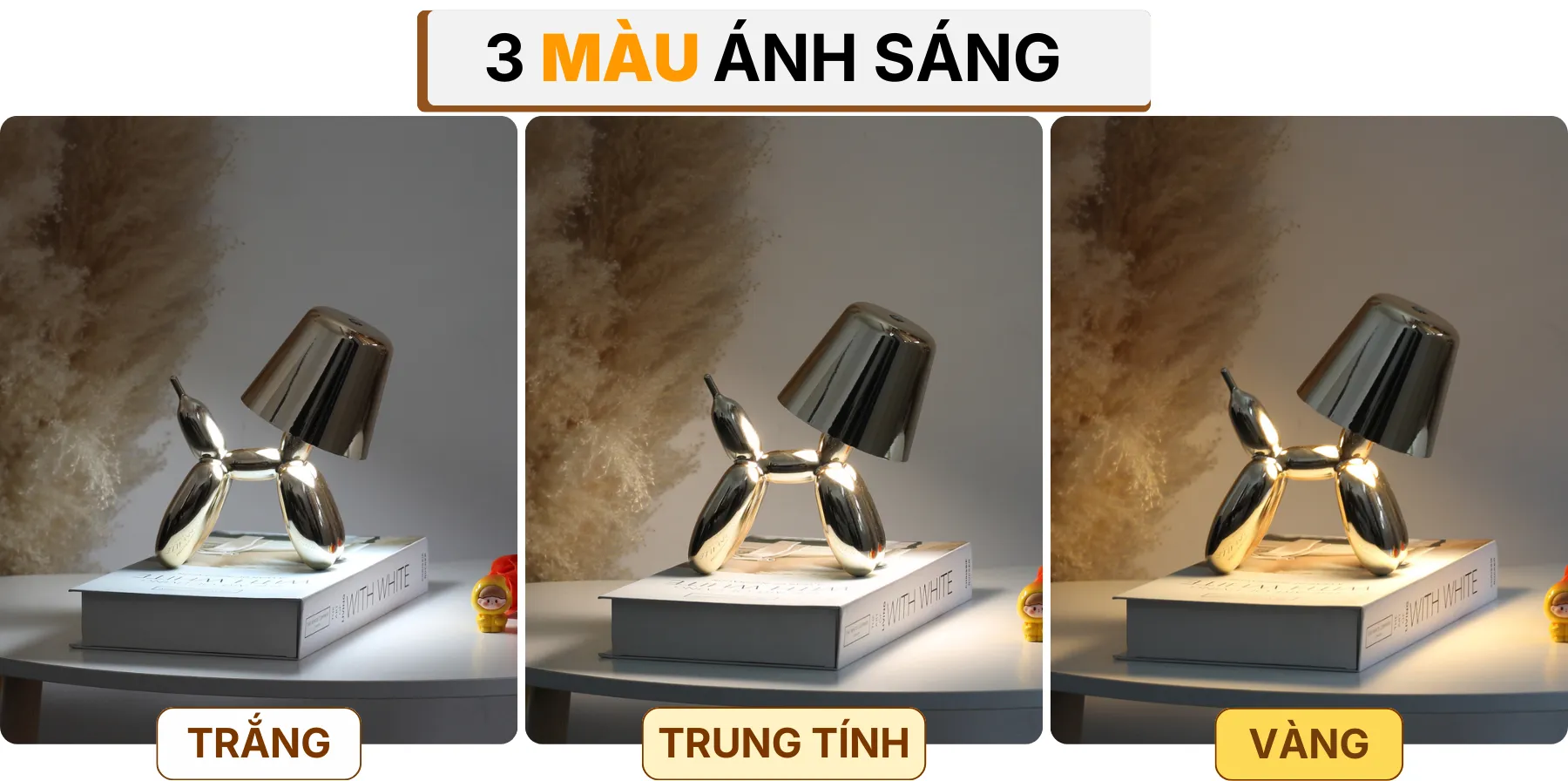 4. HIỆU ỨNG ÁNH SÁNG ĐÈN BÀN TRANG TRÍ DOGO
