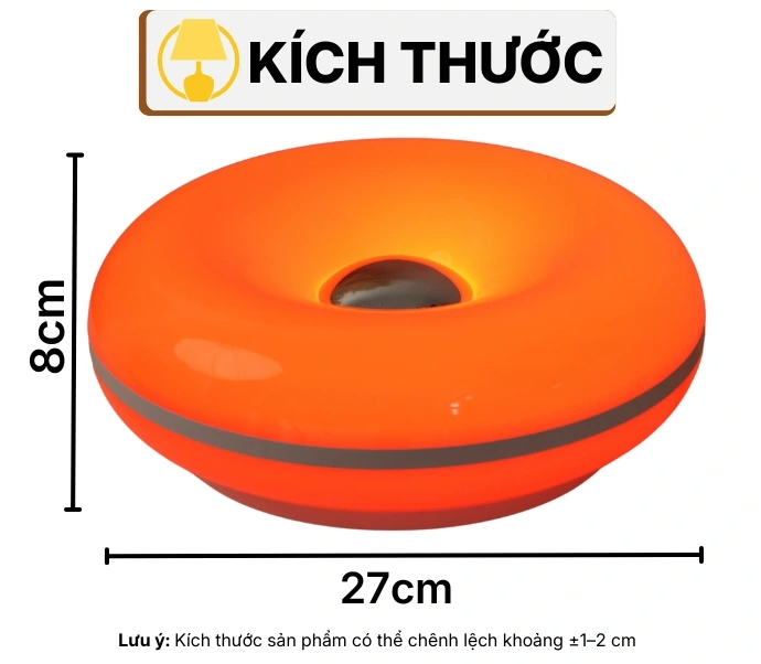 THÔNG SỐ KỸ THUẬT ĐÈN BÀN TRANG TRÍ DONUT