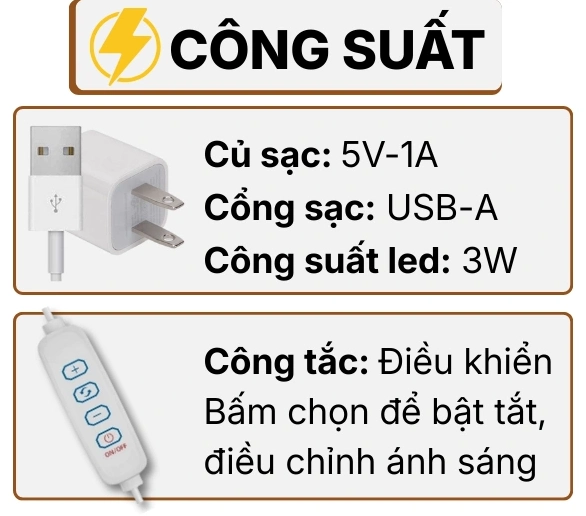 THÔNG SỐ KỸ THUẬT ĐÈN BÀN TRANG TRÍ BREAD