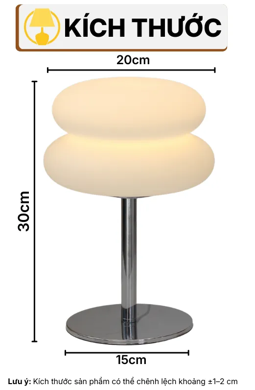 THÔNG SỐ KỸ THUẬT ĐÈN BÀN TRANG TRÍ BREAD