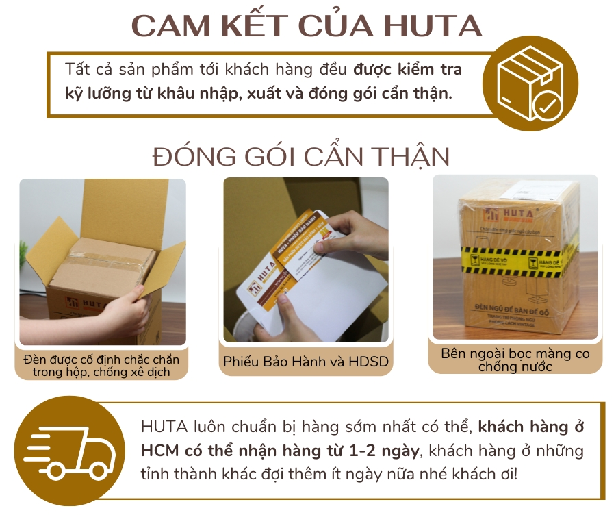 5. Chính sách bảo hành và cam kết của HUTA