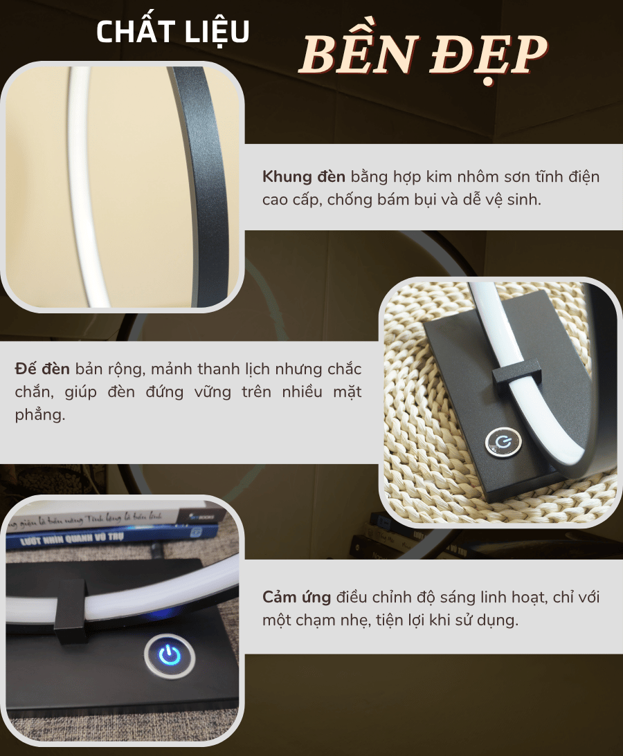 1. Đèn bàn trang trí mã C01 có gì nổi bật?