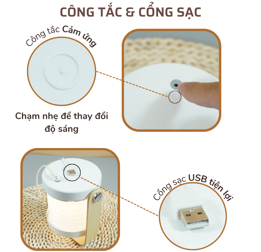 2. Thông số kĩ thuật đèn ngủ để bàn DS01