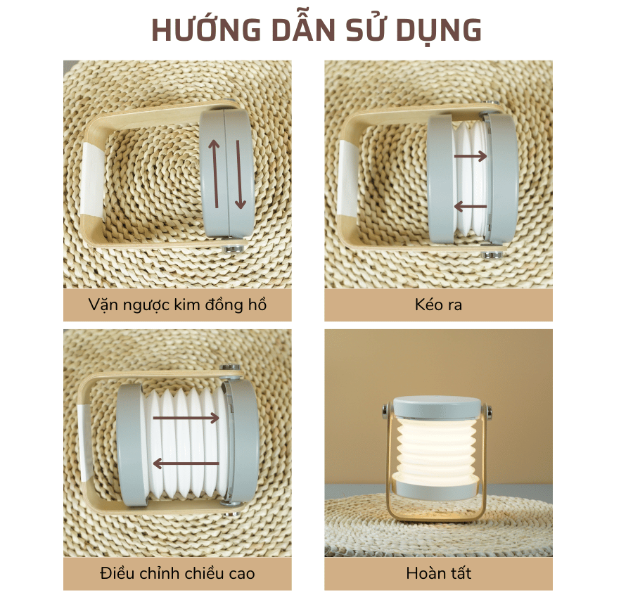 3. Đèn ngủ để bàn DS01 sử dụng như thế nào?