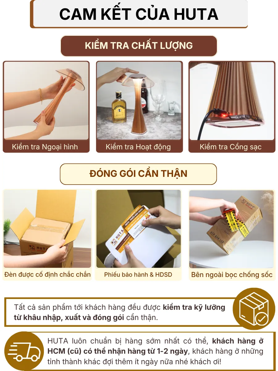 7. CHÍNH SÁCH BẢO HÀNH VÀ CAM KẾT CỦA HUTA
