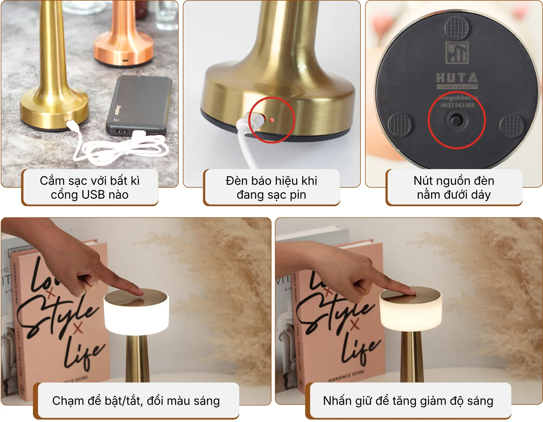 5. HƯỚNG DẪN SỬ DỤNG ĐÈN BÀN TRANG TRÍ RESTA