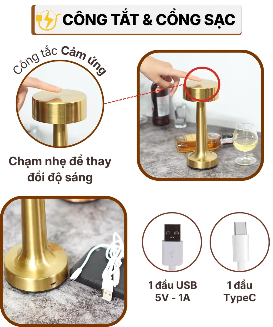 THÔNG SỐ KỸ THUẬT ĐÈN BÀN TRANG TRÍ RESTRU