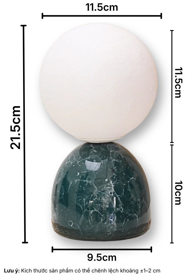 3. THÔNG SỐ KỸ THUẬT ĐÈN BÀN TRANG TRÍ MT2