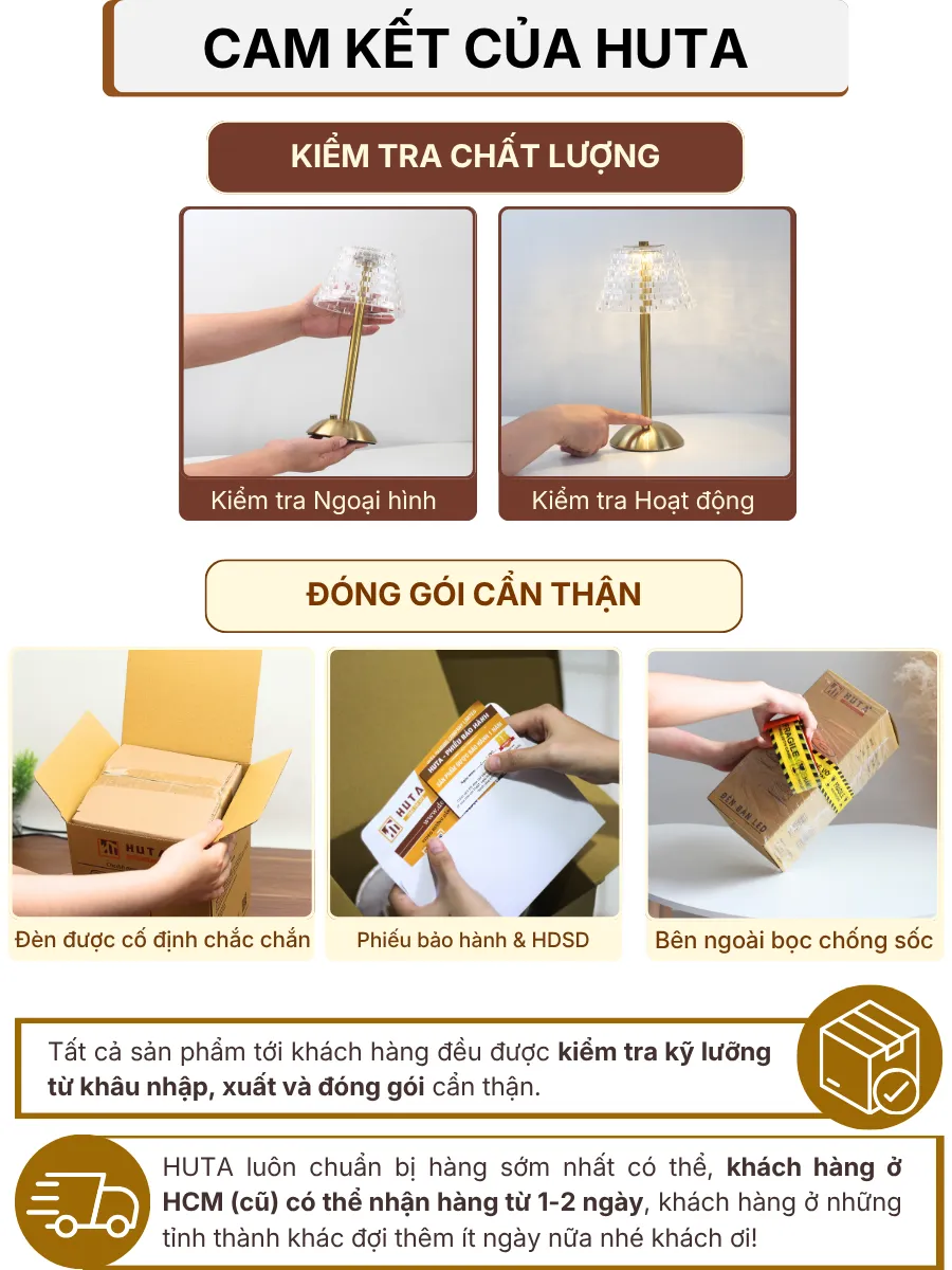 7. CHÍNH SÁCH BẢO HÀNH VÀ CAM KẾT CỦA HUTA