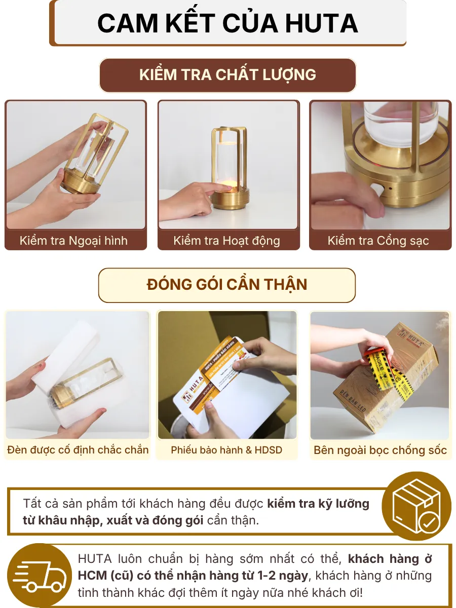 7. CHÍNH SÁCH BẢO HÀNH VÀ CAM KẾT CỦA HUTA