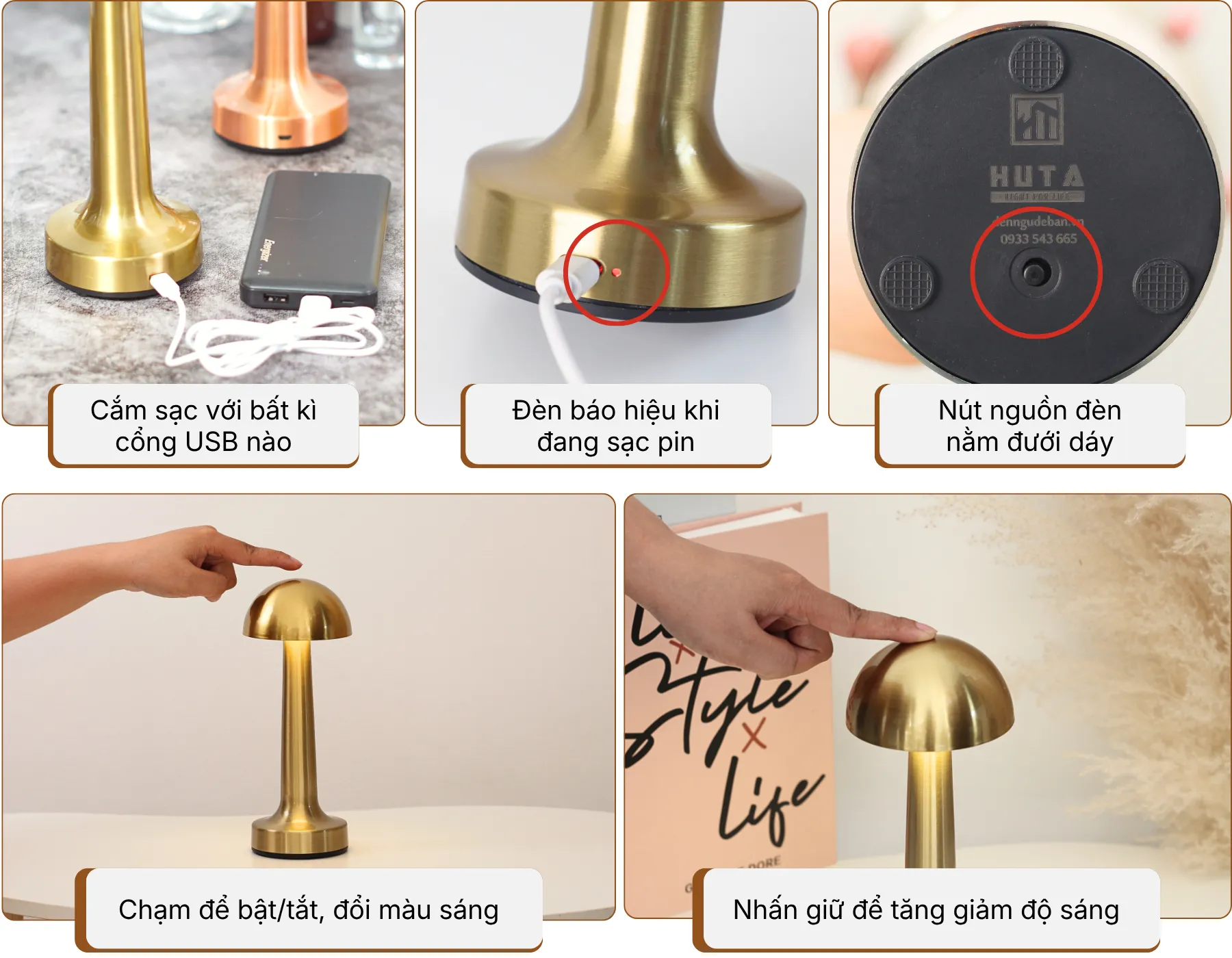5. HƯỚNG DẪN SỬ DỤNG ĐÈN BÀN TRANG TRÍ RESNON