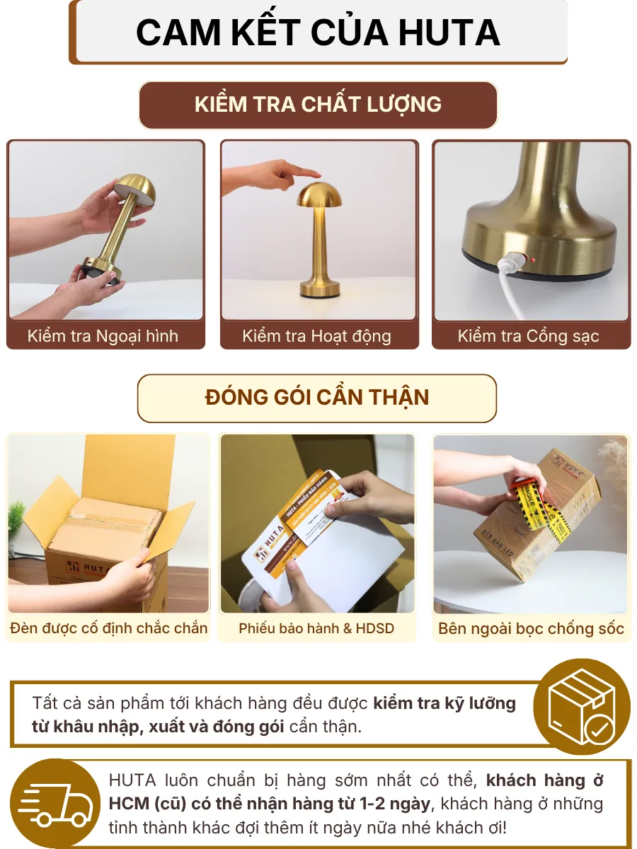 7. CHÍNH SÁCH BẢO HÀNH VÀ CAM KẾT CỦA HUTA