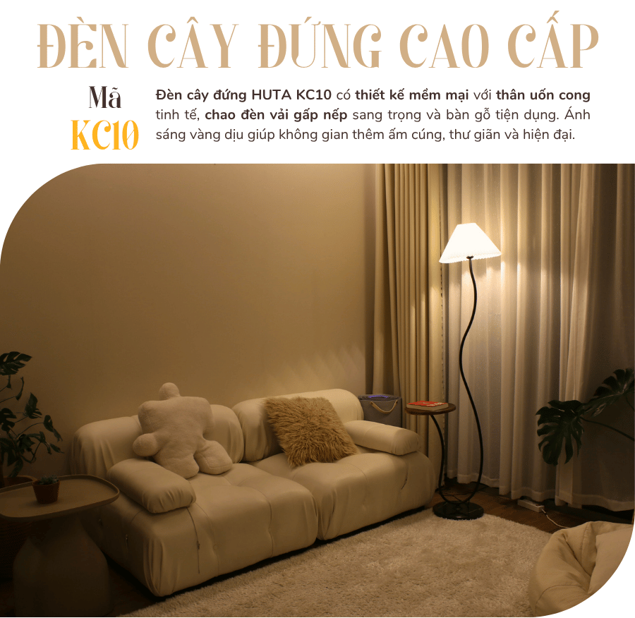 1. Đèn cây đứng mã KC10 có gì nổi bật?