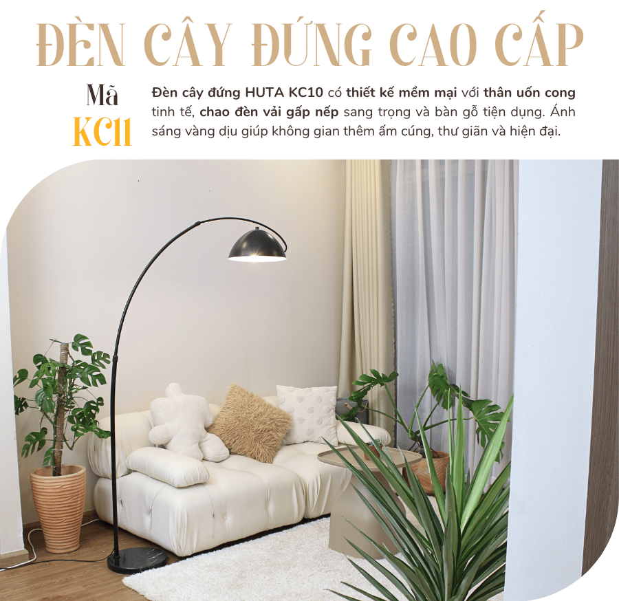 1. Đèn cây đứng mã KC11 có gì nổi bật?