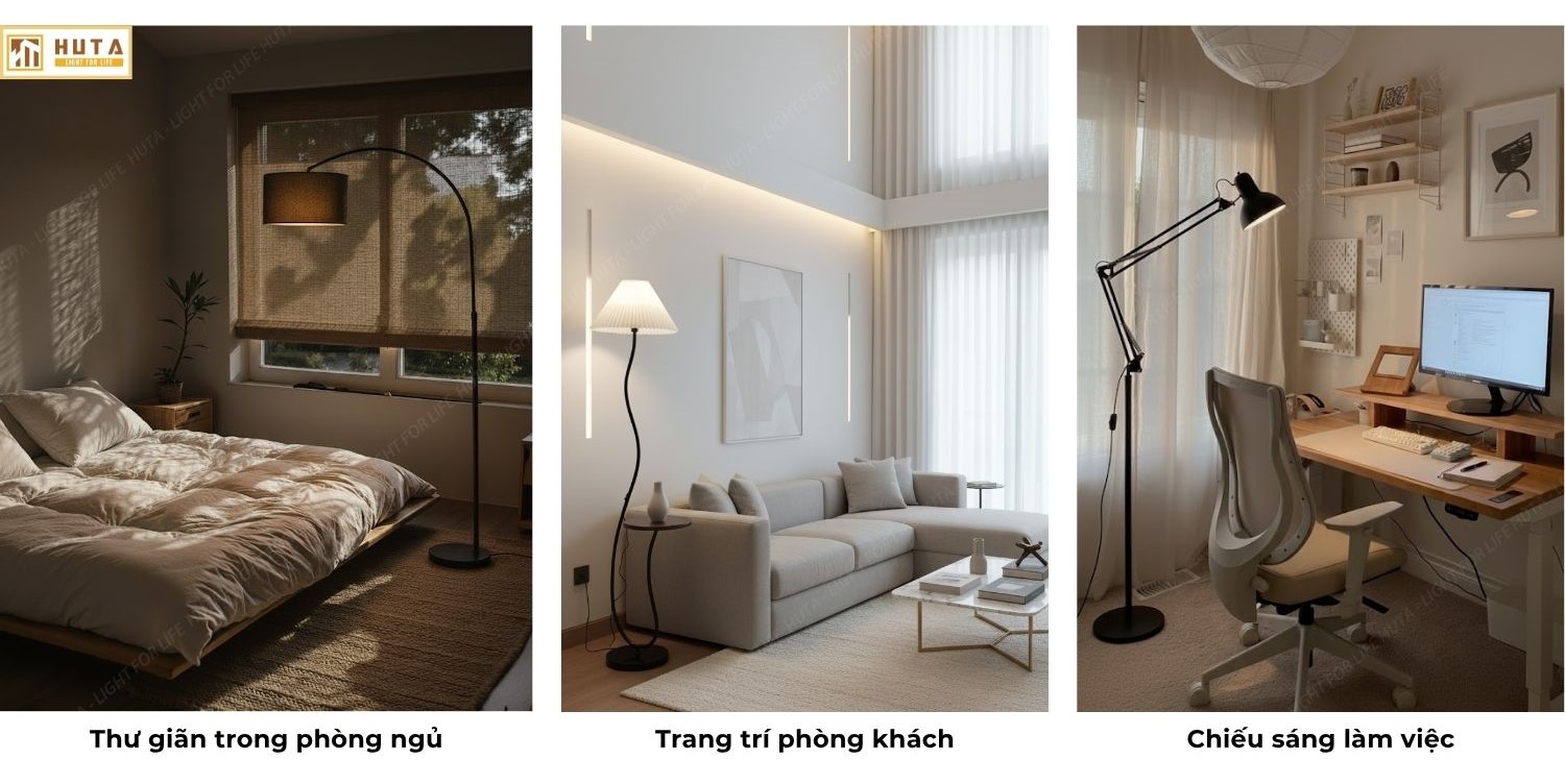 3. CÁCH CHỌN ĐÈN CÂY ĐỨNG PHÙ HỢP VỚI KHÔNG GIAN CỦA BẠN