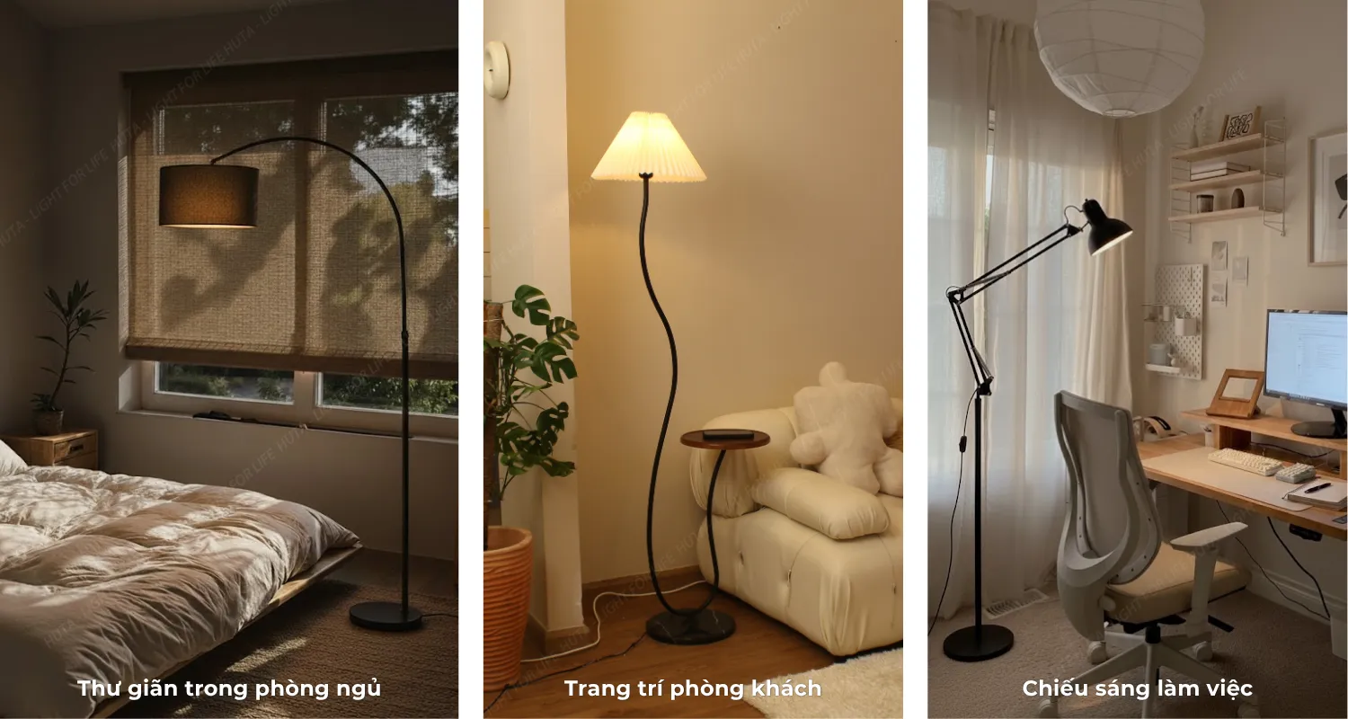 3. CÁCH CHỌN ĐÈN CÂY ĐỨNG PHÙ HỢP VỚI KHÔNG GIAN CỦA BẠN