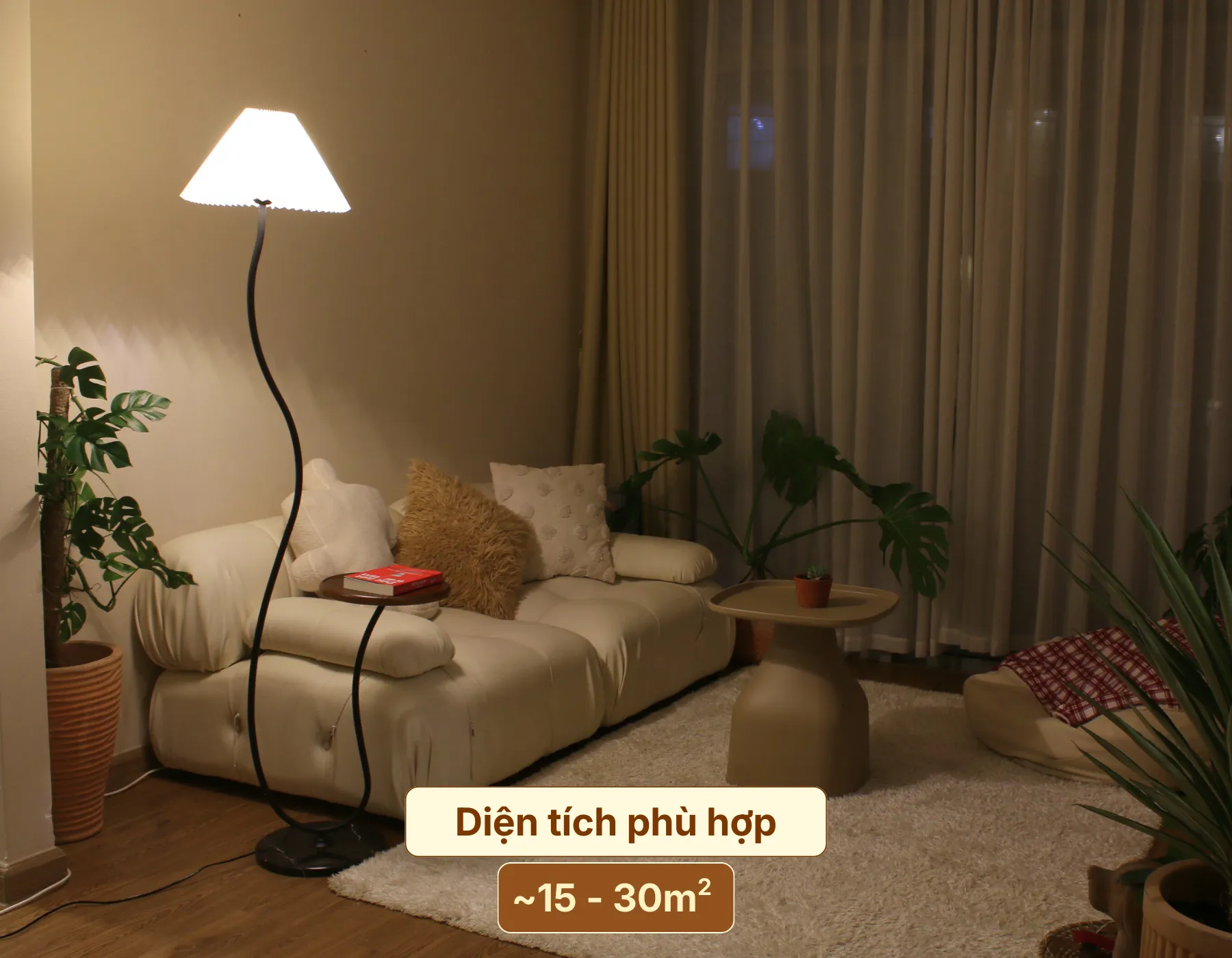 6. KHÔNG GIAN PHÙ HỢP VỚI ĐÈN CÂY ĐỨNG ĐÈN SÀN KC10