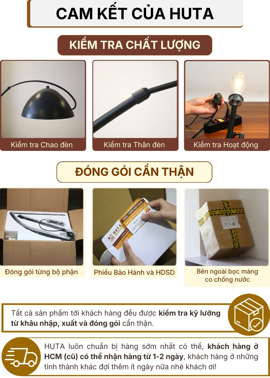 7. CHÍNH SÁCH BẢO HÀNH VÀ CAM KẾT CỦA HUTA
