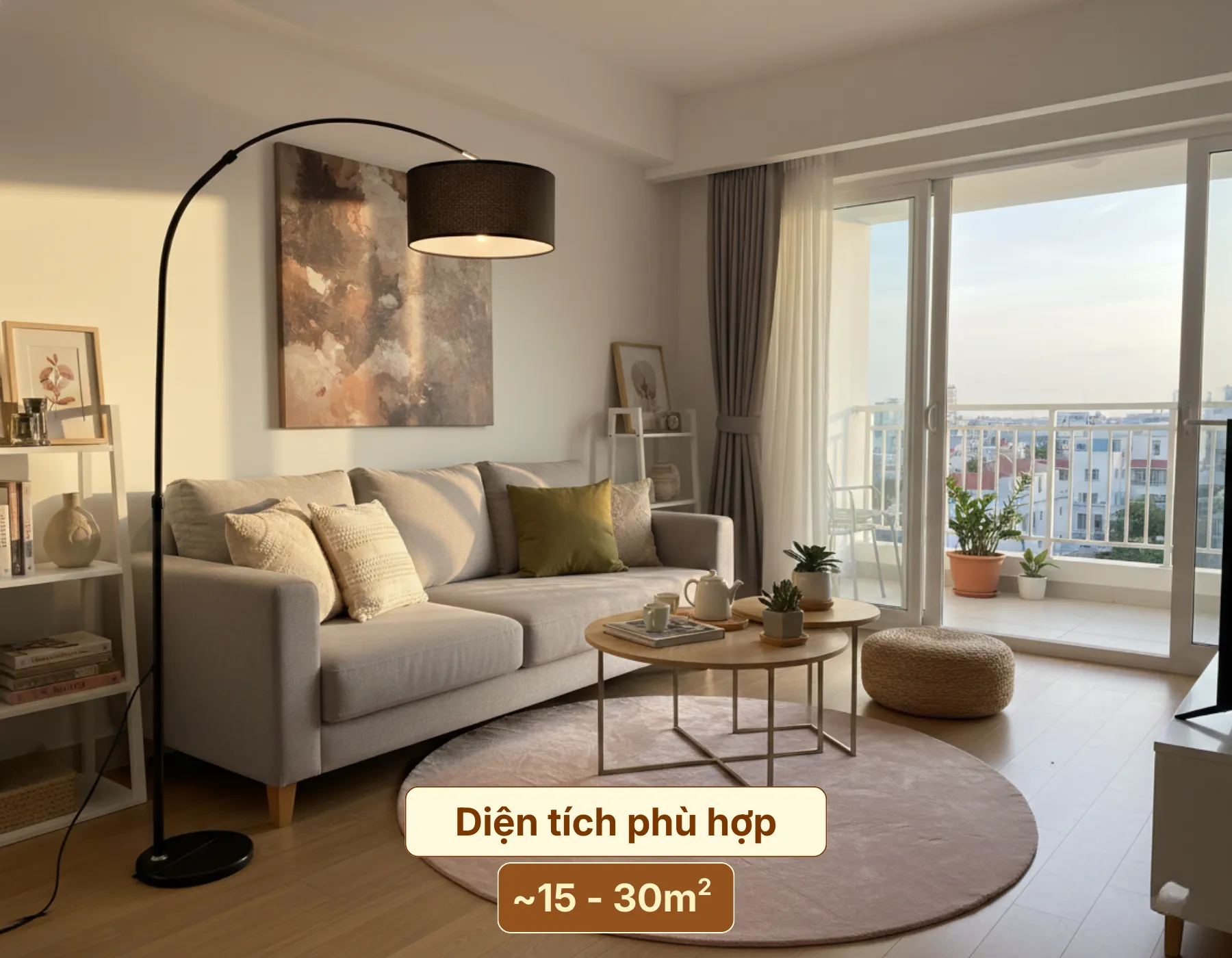 6. KHÔNG GIAN PHÙ HỢP VỚI ĐÈN CÂY ĐỨNG ĐÈN SÀN KC2