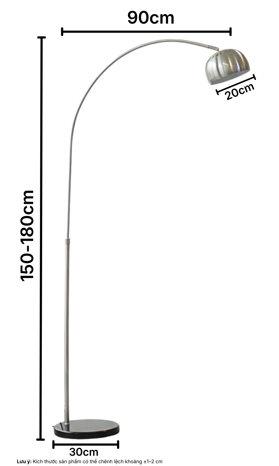 3. THÔNG SỐ KỸ THUẬT ĐÈN CÂY ĐỨNG ĐÈN SÀN KC3